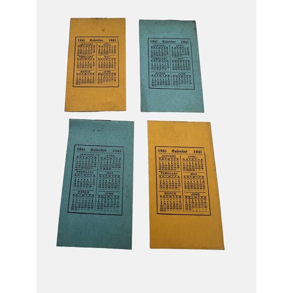 1941 Troy Quick Shoe Repairing Co. Calendar Notepads Vintage Ephemera New York - Picture 2 of 4